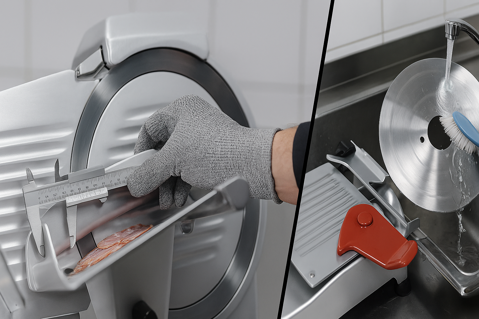 Слайсер для ресторана и ритейла: диаметр ножа, безопасность, санитария